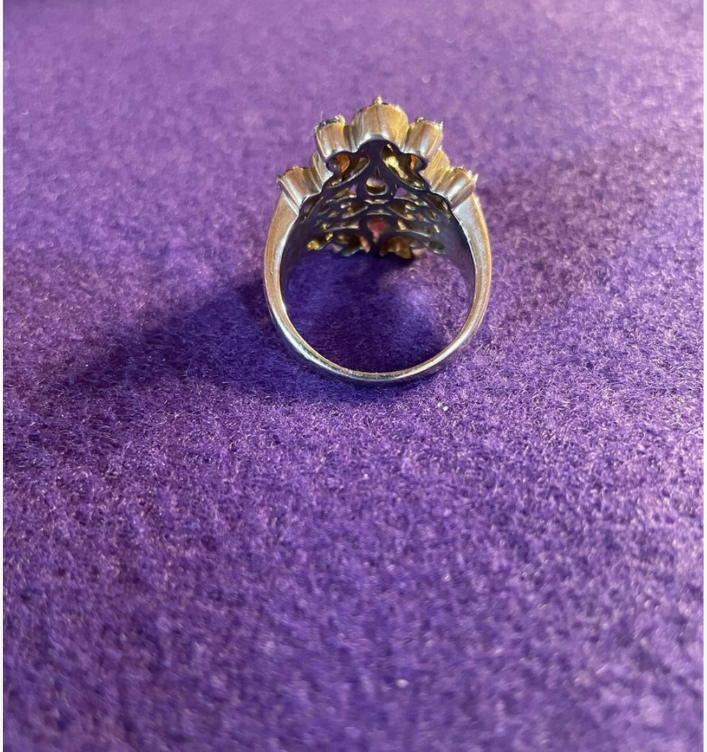 Multi Colored Gemstone Ring